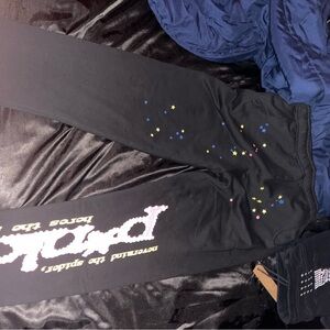 Men's Black Star Print Joggers